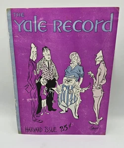 Yale Record-Edición de la Universidad de Harvard-Solo portada de principios de 1950-Anuncio de cerveza Schaefer - Imagen 1 de 4