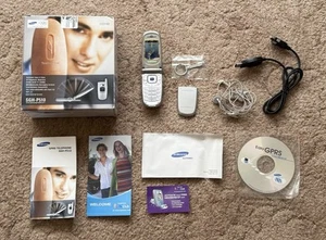 Samsung SGH-P510 Vintage Rare Collectors Mobile Flip Phone Silver - Boxed - Photo 1 sur 15