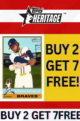 2025 Topps Heritage **Buy 2 Get 7 More FREE**  You Pick - Complete Your Set - Image 1 of 3