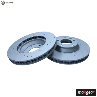 2x BRAKE DISC 19-1836SPORT FOR VW AUDI PORSCHE BLK/BPD 2.5L 5cyl TOUAREG 3.2L - Image 1 of 4