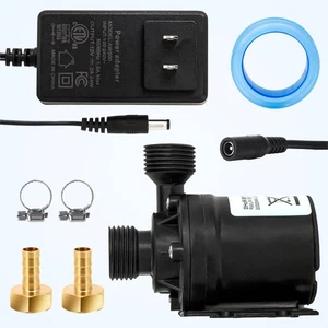 14A DC 12V Solar Water Pump - 3.43GPM, 19.6ft Lift, Ultra-Quiet Brushless Mot... - Foto 1 di 6