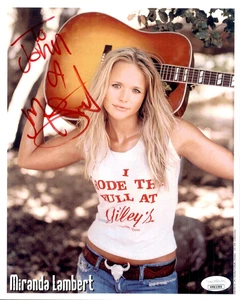 Miranda Lambert Signed Publicity 8x10 Photo Personalized To John #1 JSA COA - Picture 1 of 1