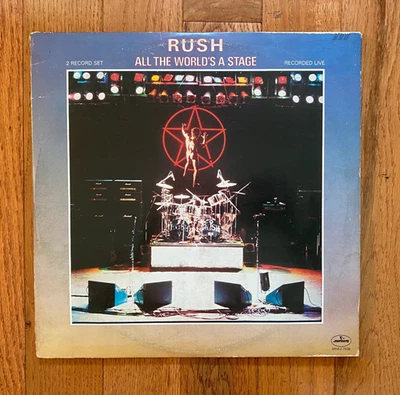 Rush - All the World's a Stage 2-LP Mercury SRM-2-7508 1976 Pressing  VG+ - Image 1 of 4