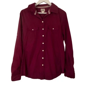 Converse One Star Burgundy Cotton Button Down Large - Bild 1 von 10