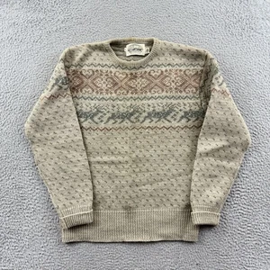 Vintage Britches Great Outdoors Pullover Herren kleine Rentiere Urlaub Wolle 90er - Bild 1 von 12
