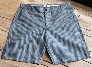 Pantalones Cortos Para Hombre Fundamental Coast Rayas Seersucker Talla 36 Azul 9" Entrepierna Nuevos - Imagen 1 de 6