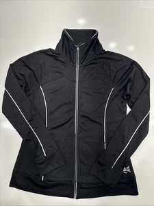 Everlast Jacke Damen groß schwarz durchgehender Reißverschluss Taschen Stretch Größe L - Bild 1 von 6