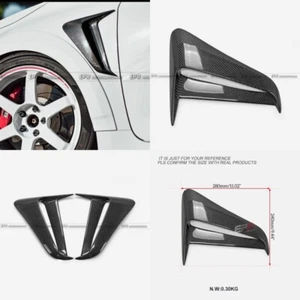 For Toyota 2023 Corolla GR Side Front Fender Vent Ducts addon Cover Carbon Fiber - Picture 1 of 13