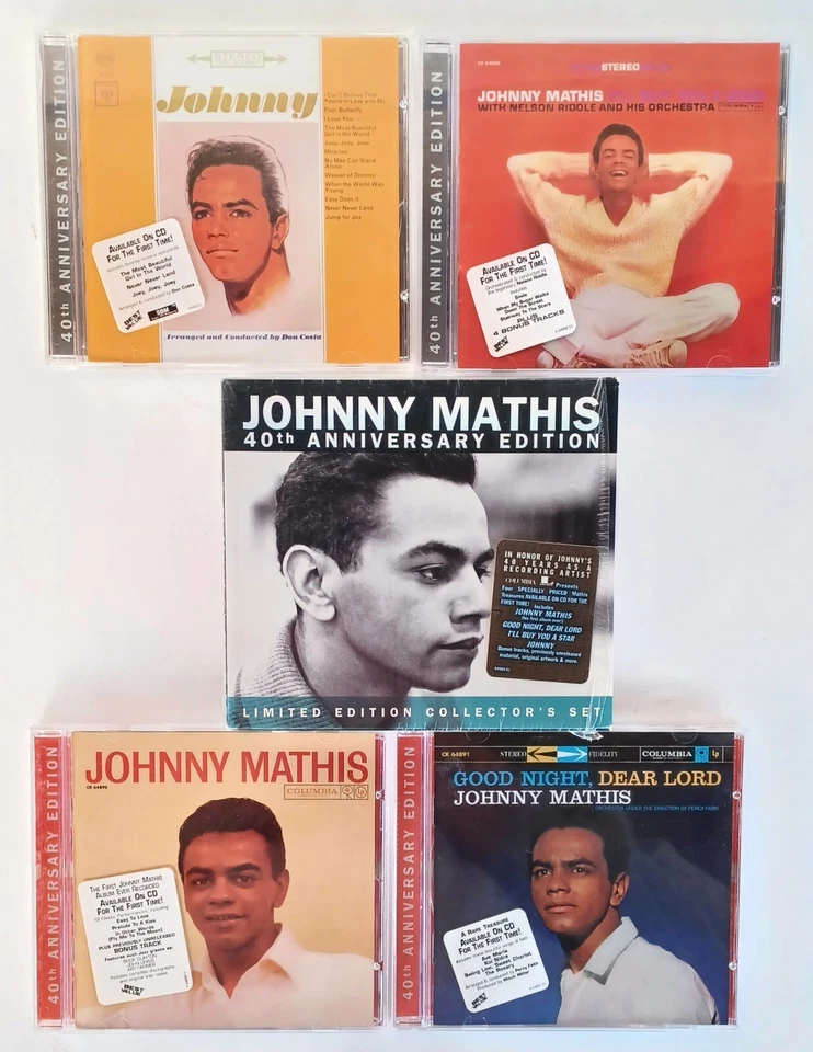 JOHNNY MATHIS - 40TH ANNIVERSARY EDITION - LIM. ED. - COLUMBIA - (4) CD BOX SET - Image 1 of 1