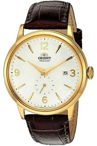 ORIENT RA-AP0004S10B, vestido para hombre, movimiento mecánico, estuche en tono dorado, correa, WR - Imagen 1 de 3
