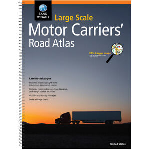 Rand McNally Large Scale Motor Carriers' Road Atlas Spiral-bound