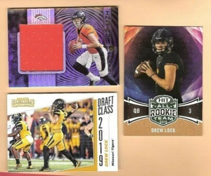 DREW LOCK JUMBO CAMISETA DE NOVATO TARJETA Y CONTENDIENTES Y TARJETA DE NOVATO HIT DENVER BRONCOS - Imagen 1 de 2