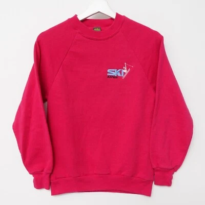 Sudadera Raglán Vintage Años 80 ASPEN Colorado Estación de Esquí Talla PEQUEÑA Hecha en EE. UU. Foto 1 de 4