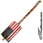 American Flag 3tpv Cigar Box Guitar Matteacci's Made in Italy