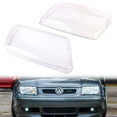 Left&Right Car Headlight Headlamp Lens Cover For VW Bora Jetta MK4 1999-2004 - image 1 of 4
