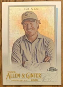 CHIP GAINES, ALLEN & GINTER TOPPS CHROME CARD, TV SUPERSTAR !
