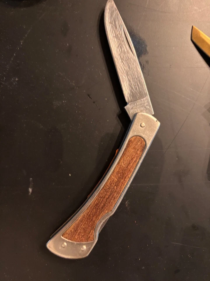 Faca lockback década de 1970 PARKER BROTHERS CHATTANOOGA, TN CHALLENGE SEKI CITY JAPÃO - Imagem 1 de 1