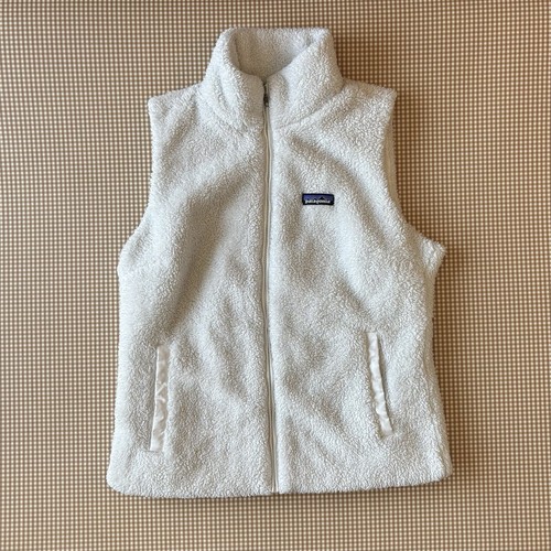 OFF WHITE Gilet Patagonia Los Gatos taglia large full zip sherpa capospalla bianco sporco. LEGGI**