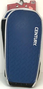 Century Brave Shin Instep Guards Small/Medium Navy Silver NEW - Picture 1 of 3