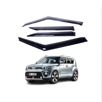Compatível com KIA Soul 2020-2025 Viseira de Janela Lateral Protetor Defletor de Chuva Solar 2mm Espessado - Imagem 1 de 4