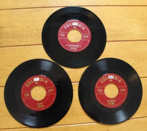 HARRY JAMES 45RPM 7" JUKEBOX RECORD LOT OF 3 BUMBLE BEE / GET HAPPY VG+ COLUMBIA - Picture 1 of 4