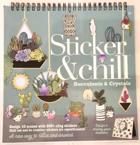 Sticker & chill Succulents & Crystals Book (2022, 9 x 9) - Picture 1 of 2