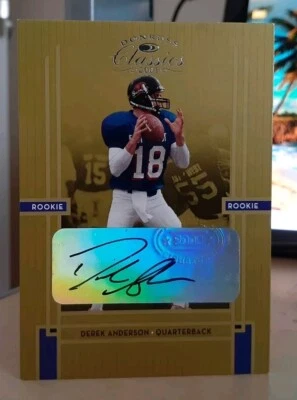 2005 Donruss Classics /499 Derek Anderson #230 Rookie Auto OREGON STATE BEAVERS - Image 1 of 2