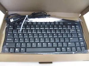 New Evoluent Essentials Full Featured Compact Wired Keyboard Black - Picture 1 of 4