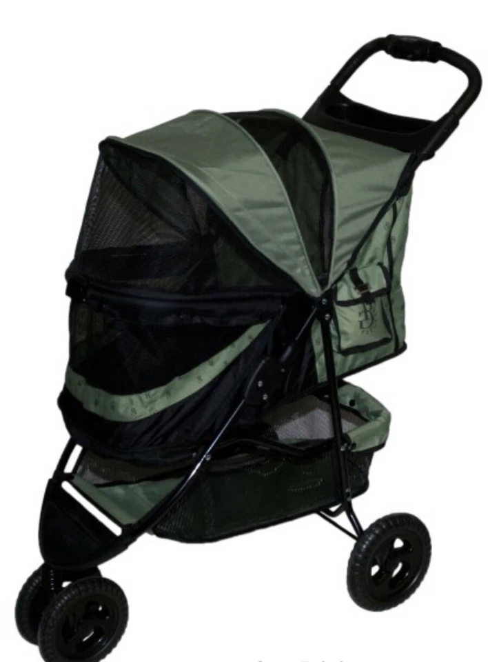 Pet Gear No-Zip Special Edition Wheel Pet Stroller Zipperless Entry Sage Green - Image 1 of 4