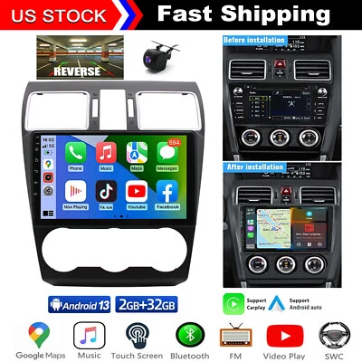 For Subaru Forester/XV/WRX 9" Car Stereo Radio Carplay GPS 2015 2016 2017 2018 - Image 1 of 4