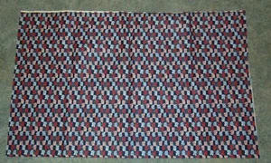 Fabric Remnant General Fabrics Stars Stripes 1 Yd 45 Wide Cotton - Picture 1 of 2