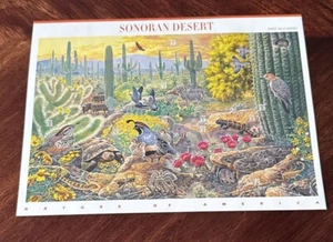 1999 US Stamp Sheet Of The Sonoran Desert 1st In The Series Nature Of America - Picture 1 of 2