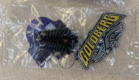 1999 GOLDBERG WCW World Championship Wrestling Key Ring Keychain Sealed Cover