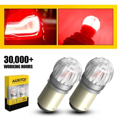 2X 1157 2057 BAY15D Rojo Súper Brillante LED Señal de Giro Freno Luz Trasera Bombilla Foto 1 de 4