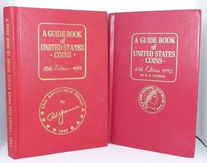 Red Book Guide Of United States Coins 35th & 45th Edition 1982 1992 TWO BOOKS - Picture 1 of 2