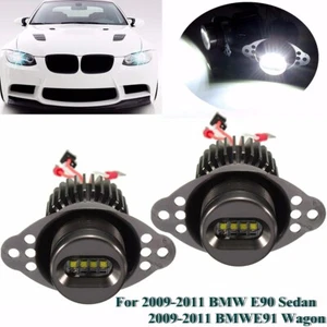 Lampade LED Posizione 7000K 20W Fari Angel Eyes Halogen per BMW SERIE 3 E90 E91 - Foto 1 di 15