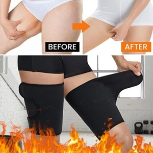 1Pair Legs Thigh Trimmers for Men & Women Body Wrap Sauna Waist Trainer - Picture 1 of 9
