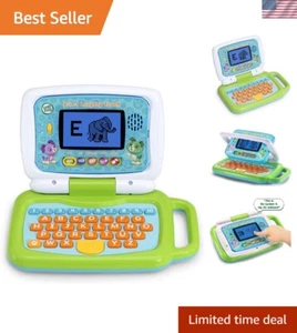 Interactive 2-in-1 Laptop and Tablet for Kids - Green Educational Toy - Picture 1 of 8