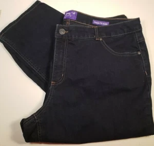 Pantalones de mezclilla oscuros JMS Classic Fit, talla 24, longitud 42 pulgadas - Imagen 1 de 3