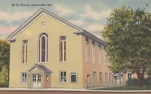 M. E. Church - Centerville, Maryland - unposted linen - Picture 1 of 3