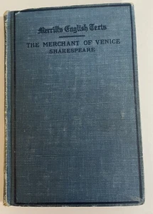 The Merchant of Venice, Shakespeare HC Merrills English Texts 1910 Antique Good - Picture 1 of 21