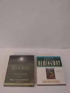 2 CDS:Green Hills Of Africa By Ernest Hemingway/Bleachers By John Grisham - Picture 1 of 4
