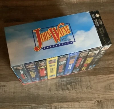 The John Wayne Larger Than Life VHS Collection New And Sealed - Image 1 of 4