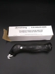 Vintage ARMSTRONG NOTCHED ANGLED BLADE Utility KNIFE  New Blades USA Excellent! - Picture 1 of 2