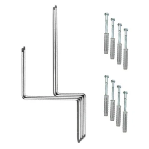 Wandhalterung Biertischgarnitur Biergarnitur Tisch 2x Bierbank Stahl Wand Halter - Bild 1 von 9