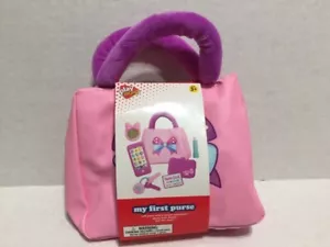 My First Purse ~ Pink mit lila oder blauen Griffen ~ Brandneu. - Bild 1 von 2