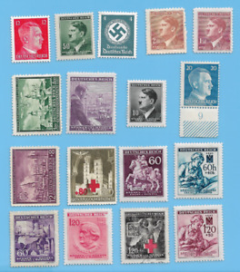 Germany WW2 German Official Swastika Poland Adolf Hitler Stamp Lot WW2 ERA  #3