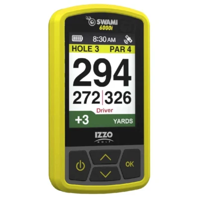 IZZO GOLF IZZO SWAMI 6000i GOLF GPS + 38.000 VORINSTALLIERTE KURSE / GELB / NEU MODELL 2024