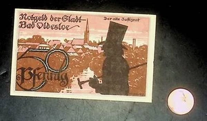 1921 Germany BAD OLDESLOE 50  Phennig Banknote / Notgeld - Picture 1 of 2