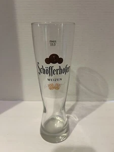 Schoefferhofer 10" High Weizen Beer-Ale Glass SQHM 0.51 Breweriana - Picture 1 of 11